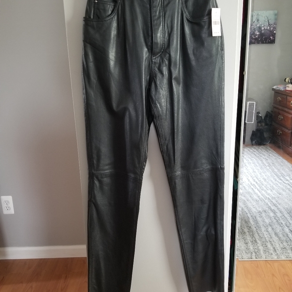 leather pants size 12